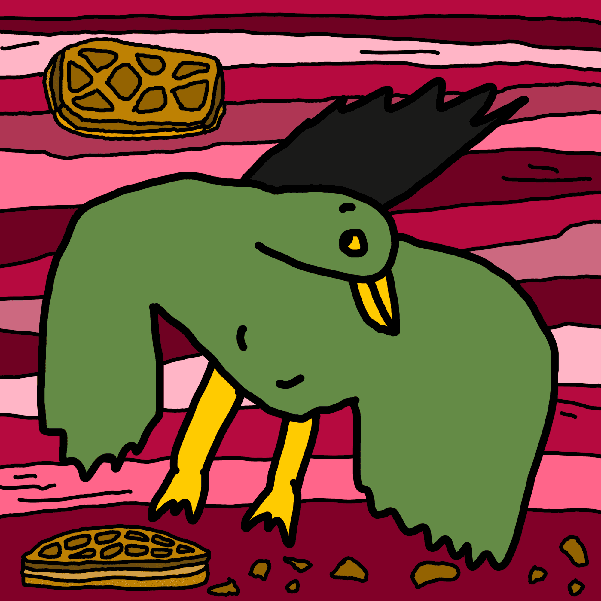パイはこぼれる前提で食べるものなのだろう