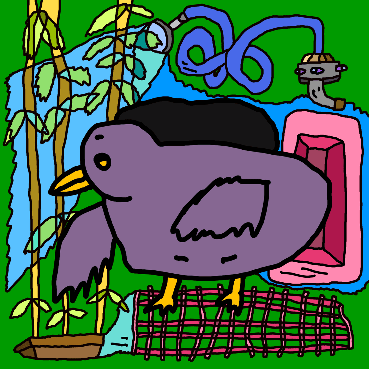 伸びる